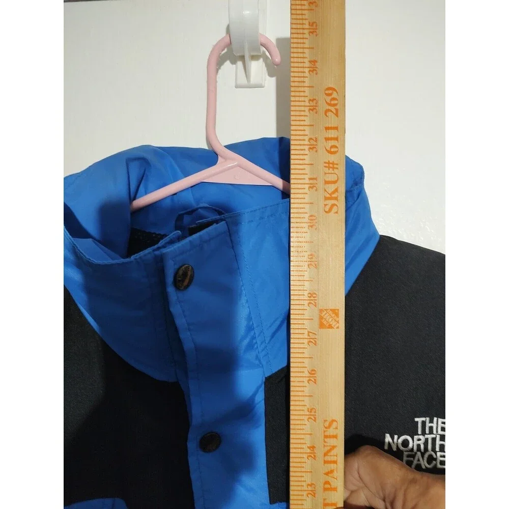 THE NORTH FACE Men Blue Black Mountain Gore-Tex Parka Jacket Sz L Outdoor Coat